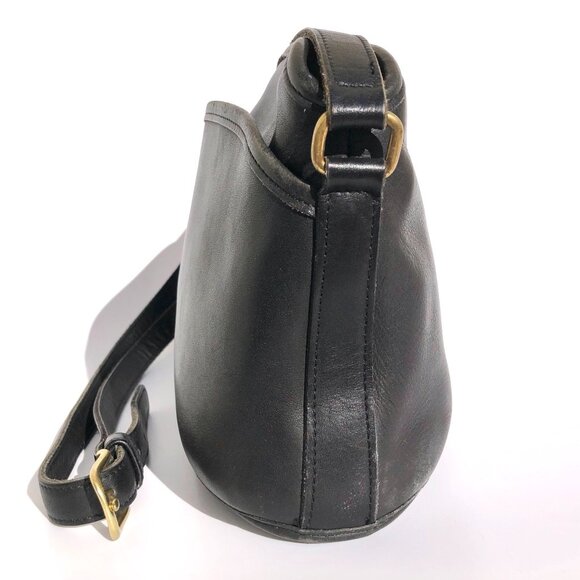 Vintage 90s Coach Anderson 9976 Crossbody Leather Bag Purse Black Shoulder Strap - Picture 5 of 16